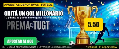 Gol millonario, gana ya